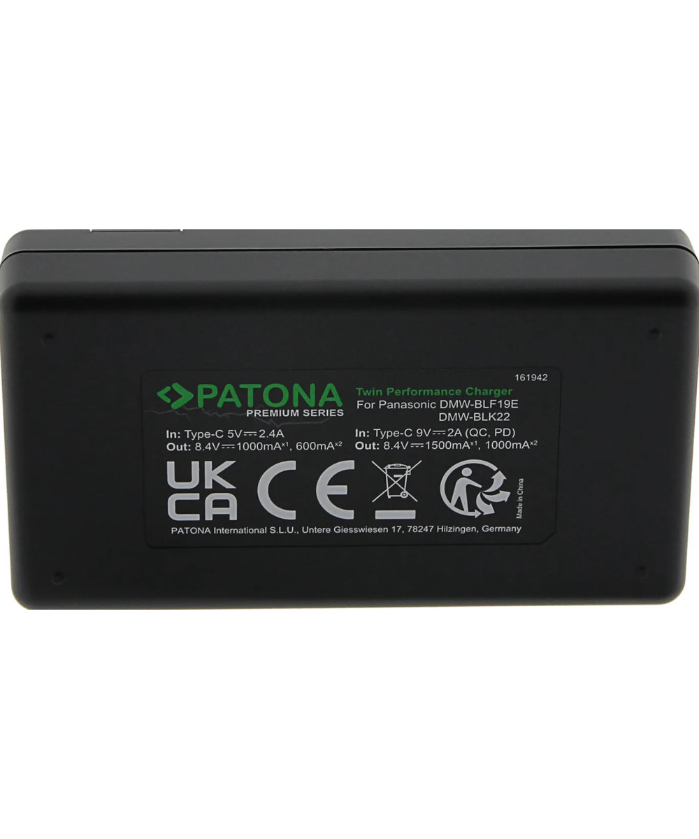 Premium Twin Performance PD per Panasonic DMW-BLF19
