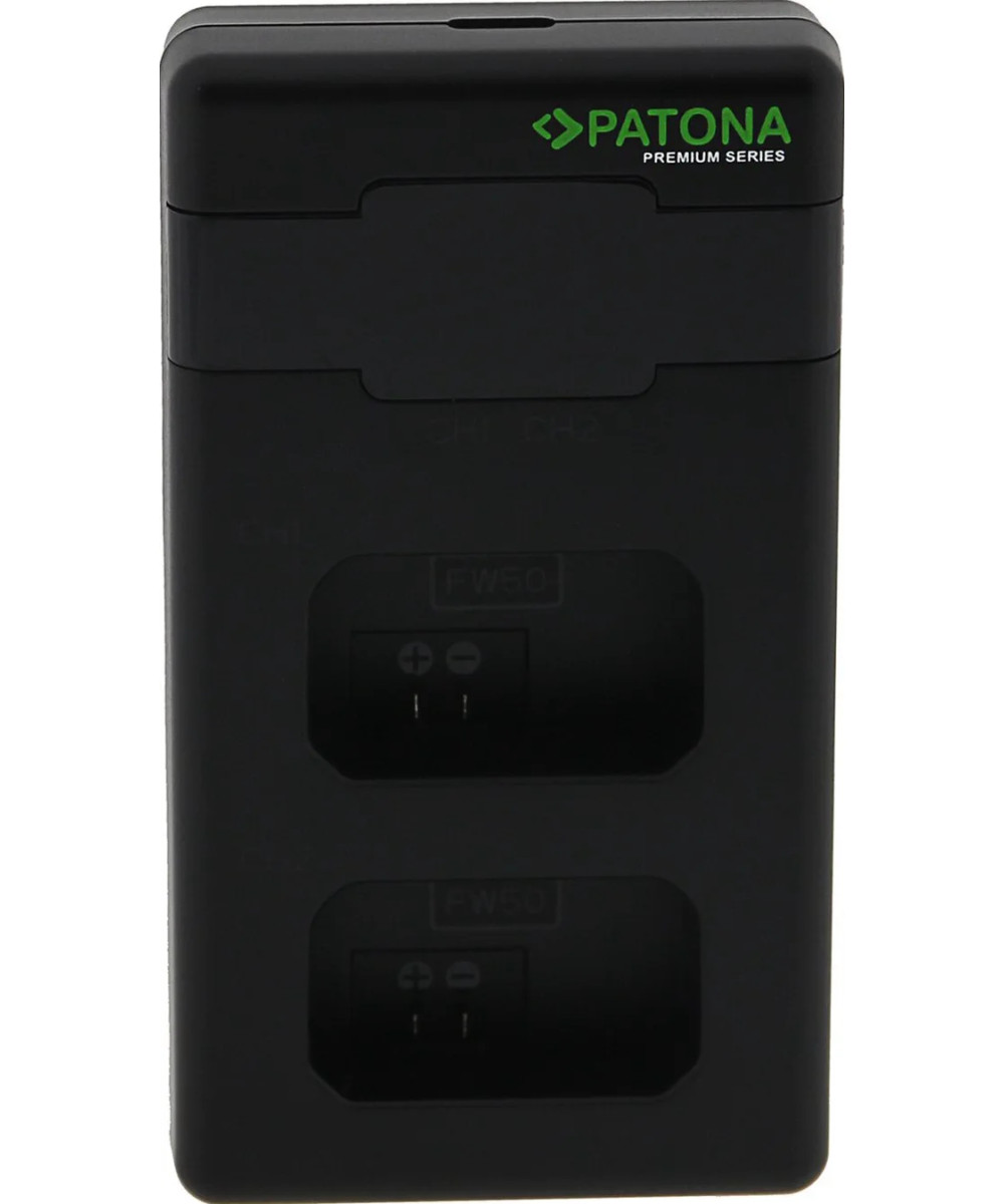 Caricabatteria Premium Twin Performance PD per Sony NP FW50