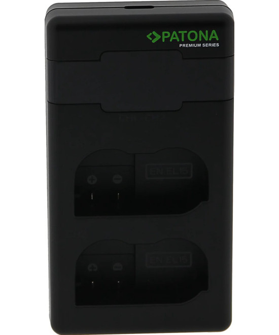Caricabatteria Premium Twin Performance PD per Nikon EN-EL15