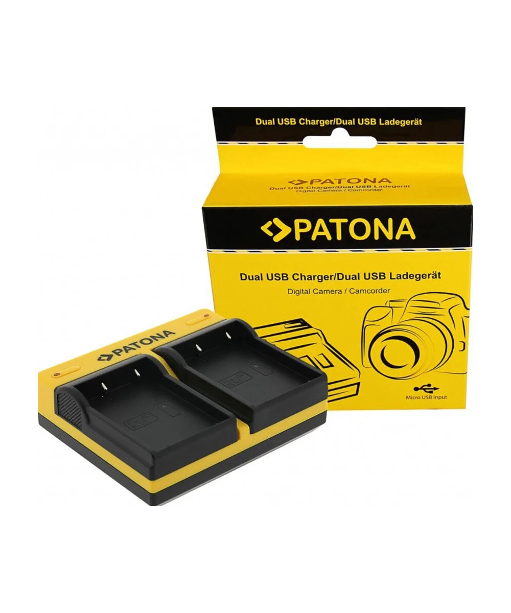 Caricabatteria dual per Olympus BLX-1