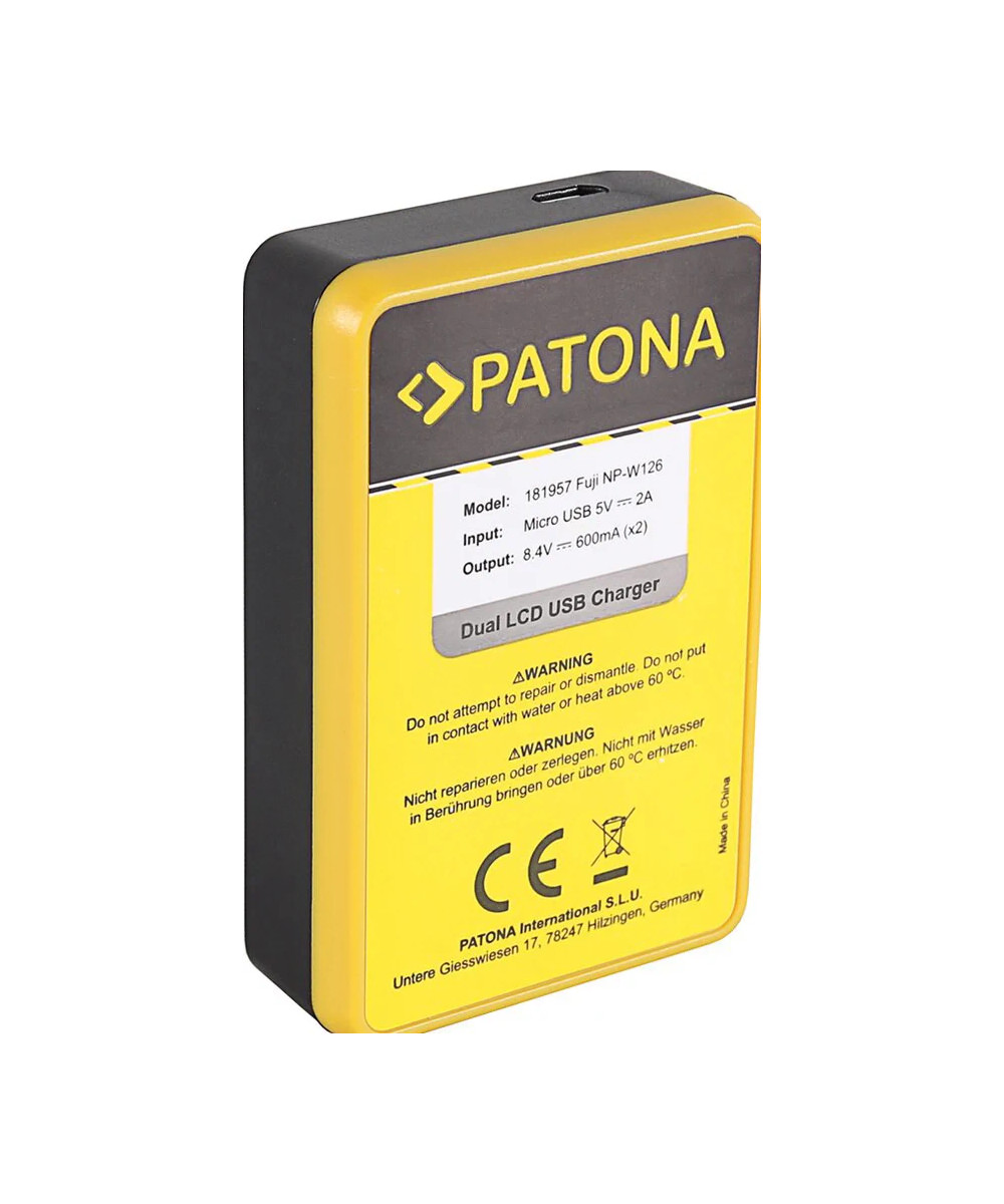 Caricabatteria DUAL USB per NP-W126