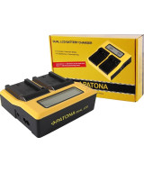 Caricabatteria doppio con LCD per Sony NP-FZ100