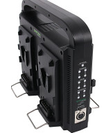 Caricabatterie parallelo a 4 vie per batterie V-Моunt con funzione di alimentazione con Cavo XLR a 4 pin