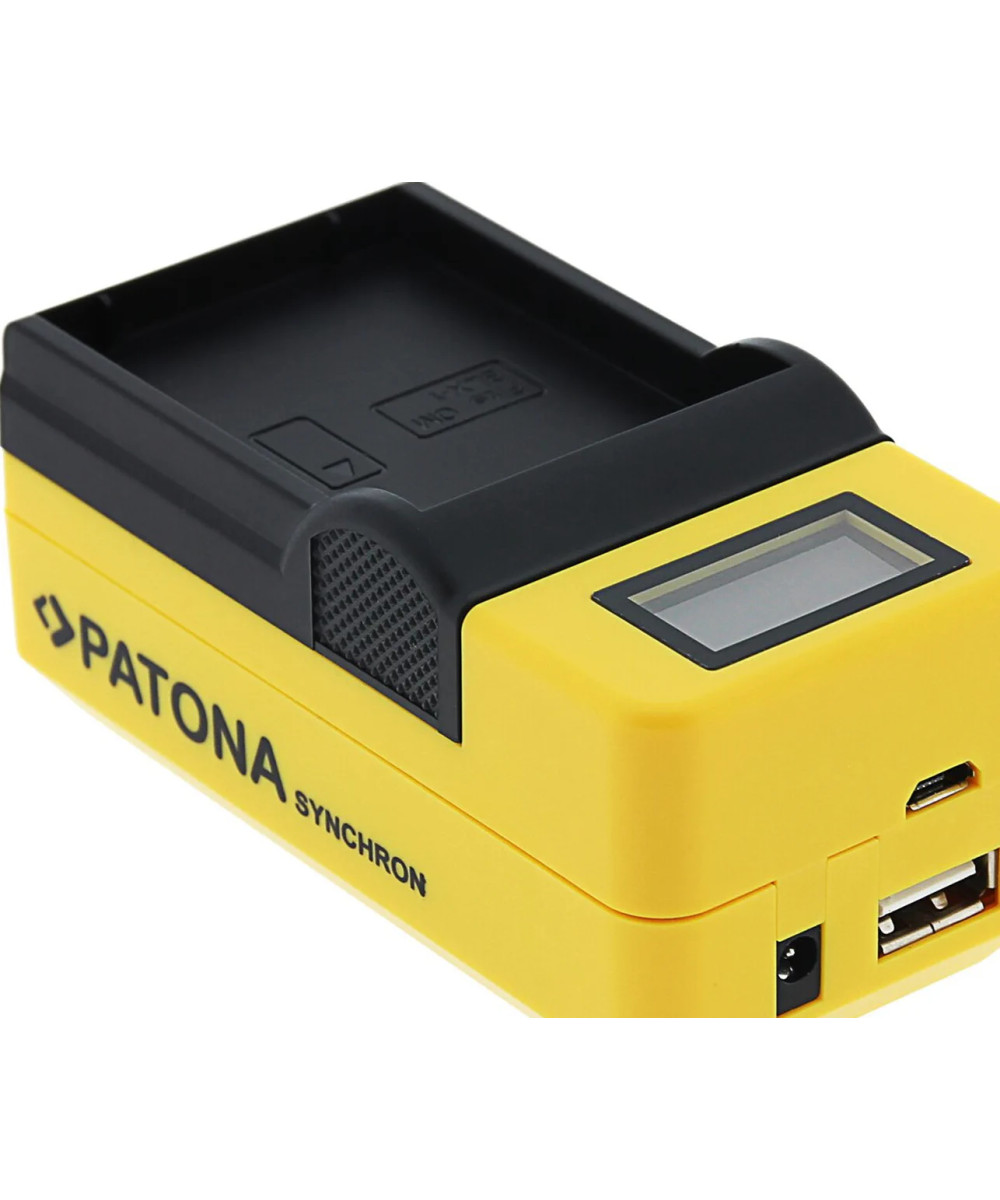 Caricabatteria LCD per Olympus BLX-1