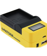 Caricabatteria LCD per Olympus BLX-1