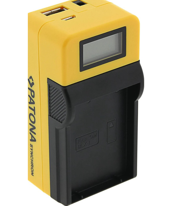 Caricabatteria LCD per Olympus BLX-1