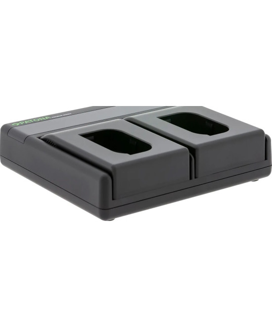 Caricabatteria Premium Dual PD Performance per Panasonic DMW-BLK22 con ingresso / uscita USB-C + cavo USB-C incluso