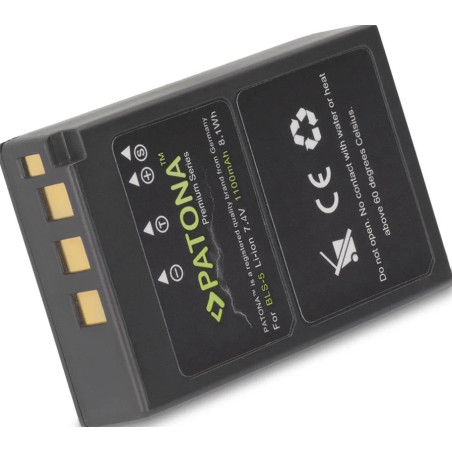 PATONA PREMIUM BATTERY OLYMPUS BLS5 E-P3 E-PL2 PEN E-PL3 E-PM1