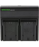 Caricabatteria Premium Dual PD Performance per Fuji NP-W235 con ingresso / uscita USB-C + cavo USB-C incluso
