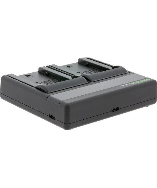 Caricabatteria Premium Dual PD Performance per Fuji NP-W235 con ingresso / uscita USB-C + cavo USB-C incluso