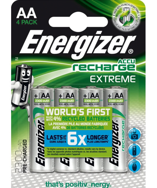 Accu Recharge Extreme 2300 AA BP4 Batteria ricaricabile Stilo AA Nichel-Metallo Idruro (NiMH)