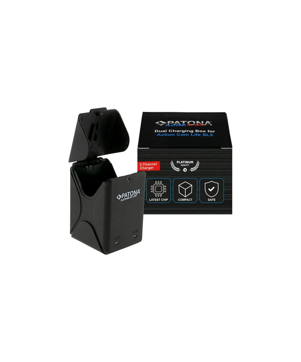 Caricabatteria doppio per Action Cam Life SL5