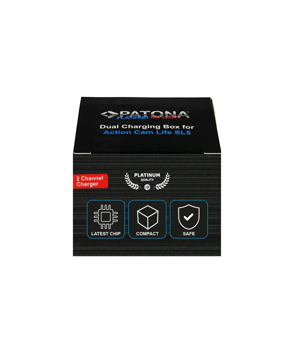 Caricabatteria doppio per Action Cam Life SL5