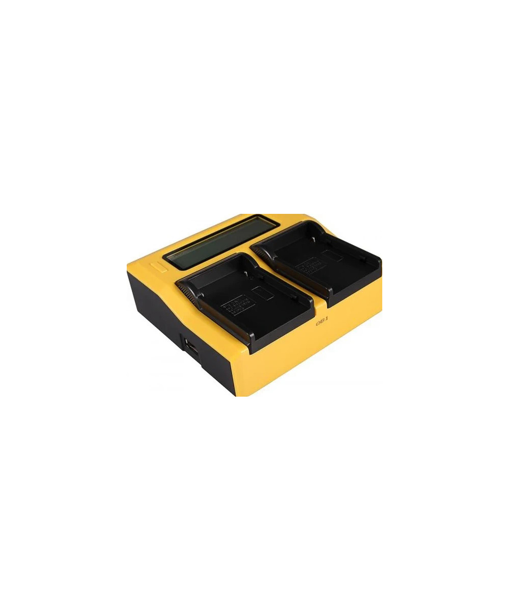 Caricabatteria LCD USB doppio per Canon BP-911