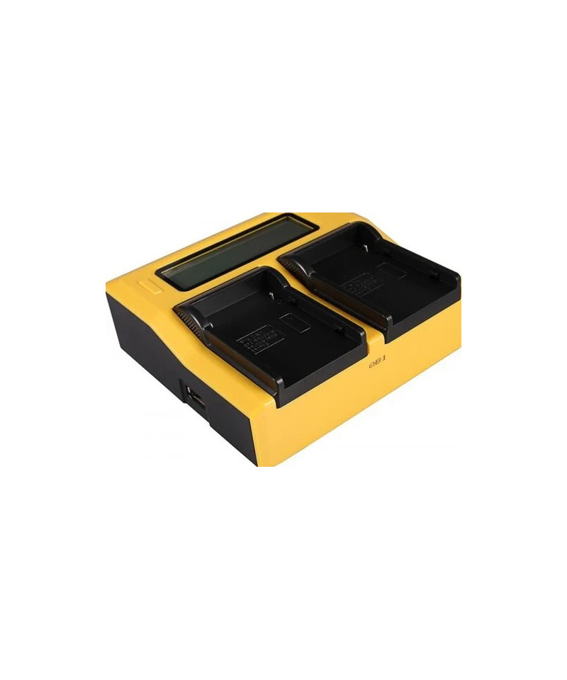 Caricabatteria LCD USB doppio per Canon BP-911