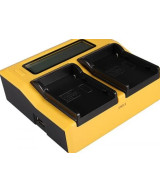 Caricabatteria LCD USB doppio per Canon BP-911