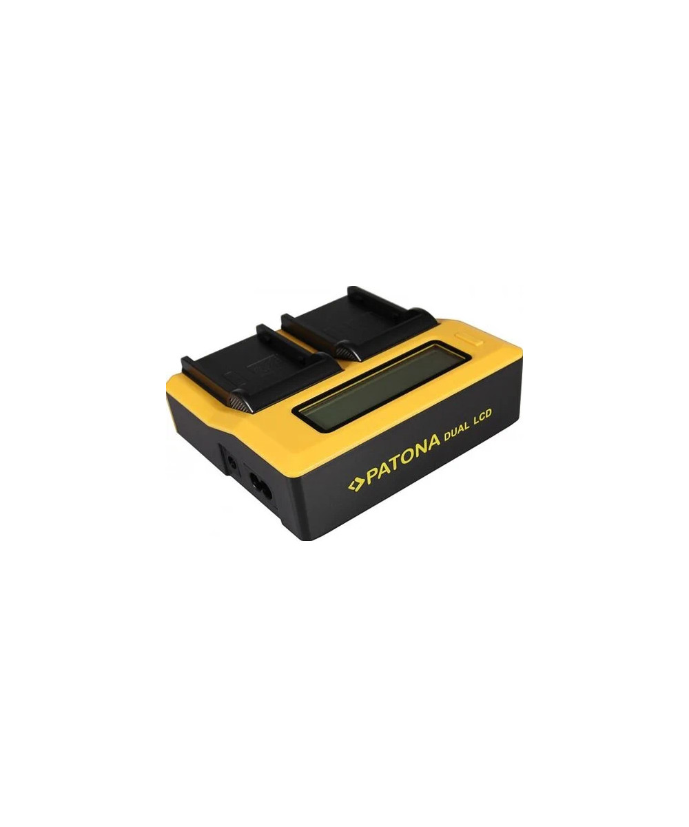 Caricabatteria LCD USB doppio per Canon BP-911