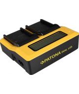 Caricabatteria LCD USB doppio per Canon BP-911