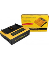 Caricabatteria LCD USB doppio per Canon BP-911
