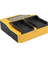 Caricabatteria LCD USB doppio per Sony NP-FP50