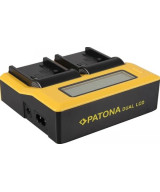 Caricabatteria LCD USB doppio per Sony NP-FP50