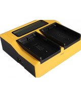 Caricabatteria LCD USB doppio per Sony BP-U30 BP-U60 BP-U90
