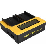 Caricabatteria LCD USB doppio per Sony BP-U30 BP-U60 BP-U90