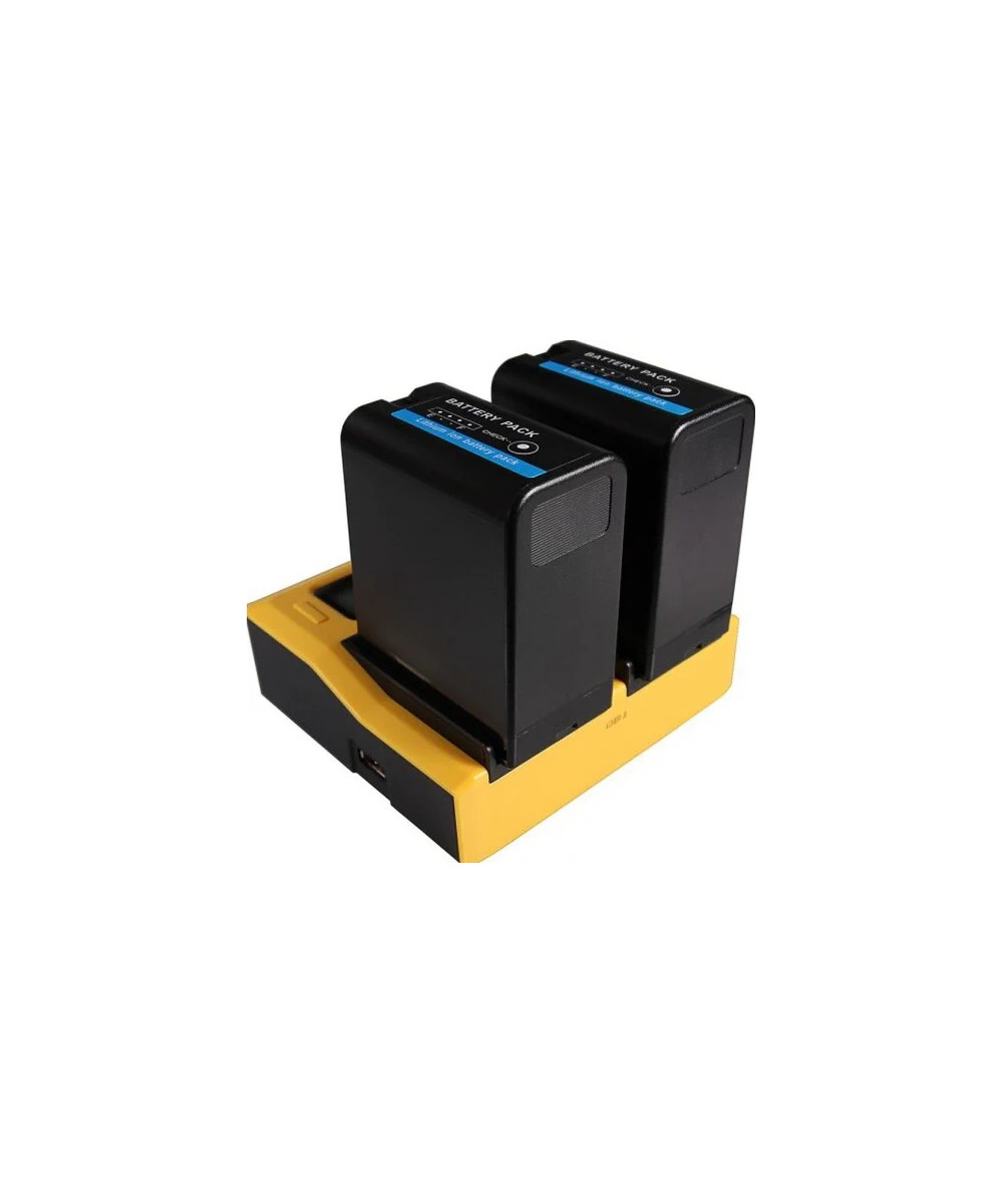 Caricabatteria LCD USB doppio per Sony BP-U30 BP-U60 BP-U90