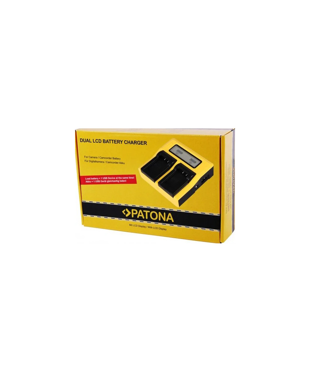 Caricabatteria LCD USB doppio per Sony BP-U30 BP-U60 BP-U90