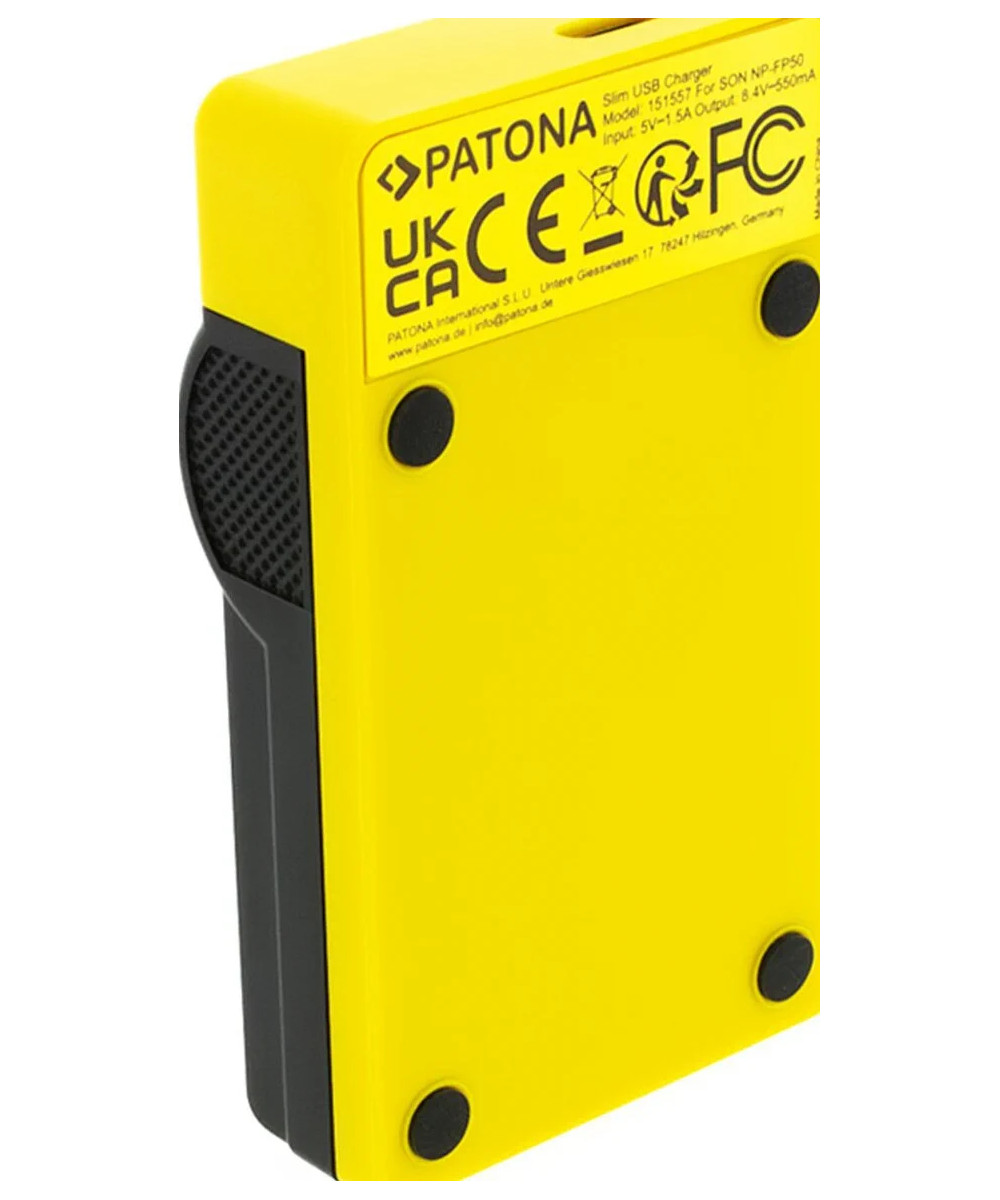 Caricabatteria Slim per Sony NP-FP50