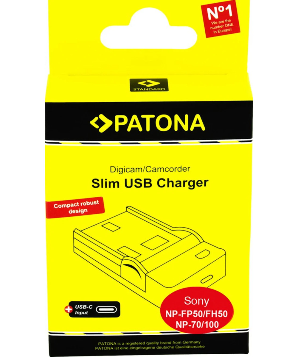 Caricabatteria Slim per Sony NP-FP50