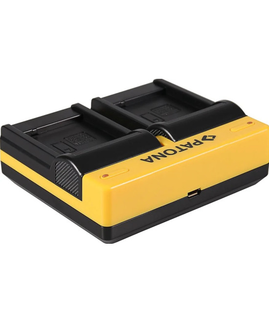 Caricabatteria doppio per Lumix DMW-BLG10