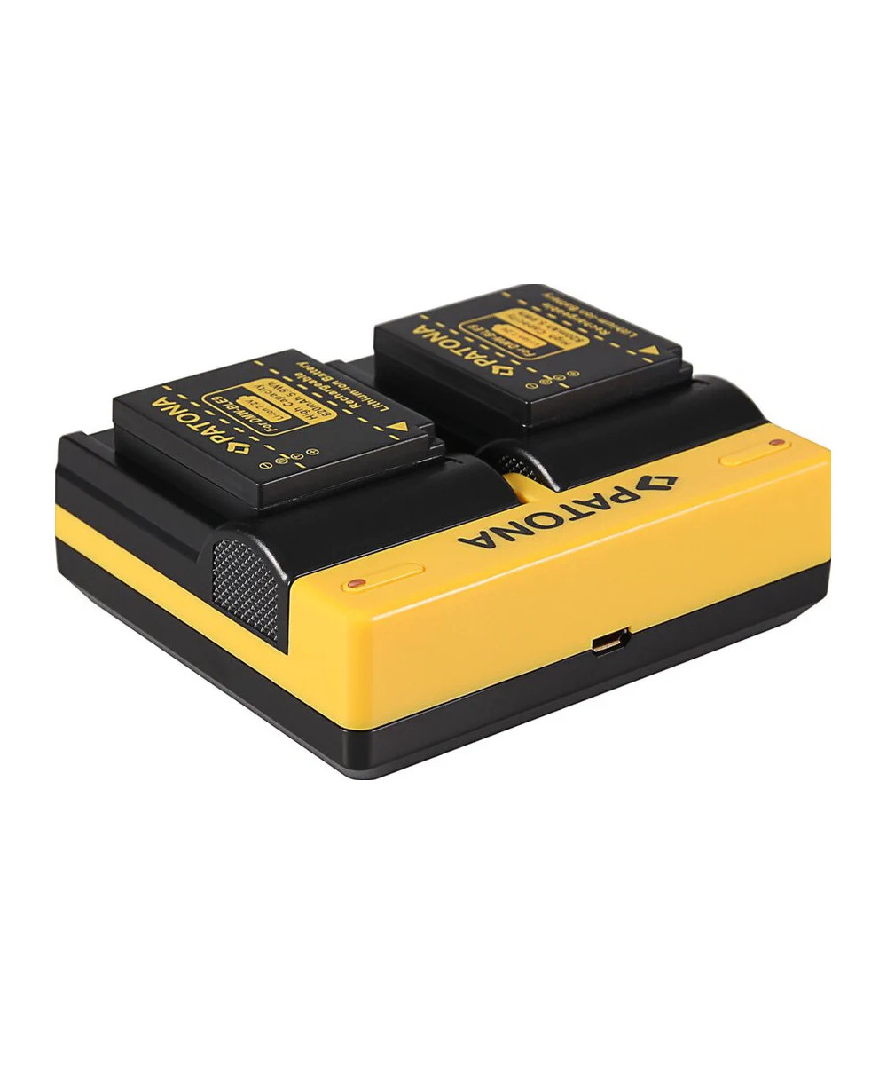 Caricabatteria doppio per Lumix DMW-BLG10