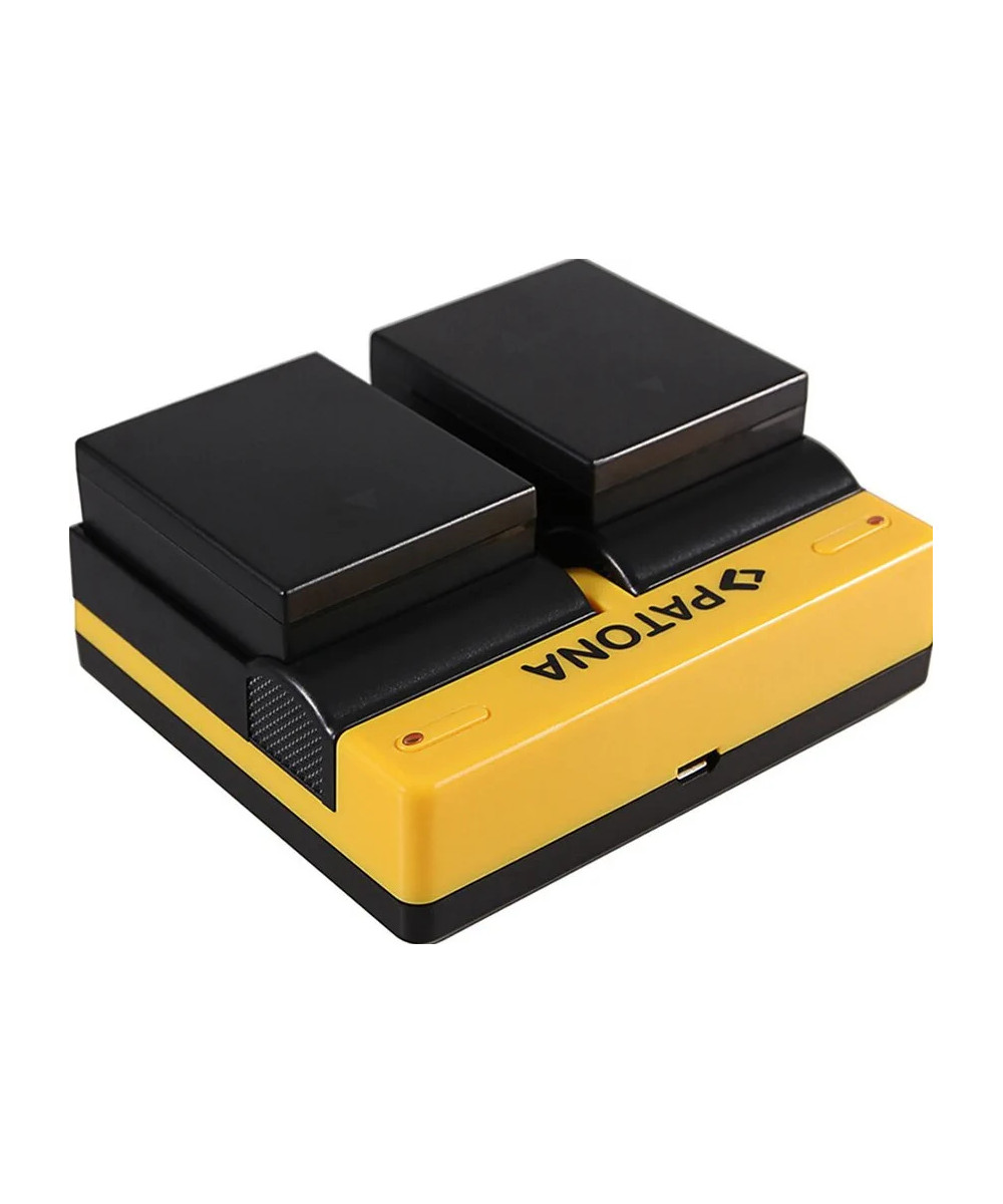 Caricabatteria doppio per Olympus BLH-1