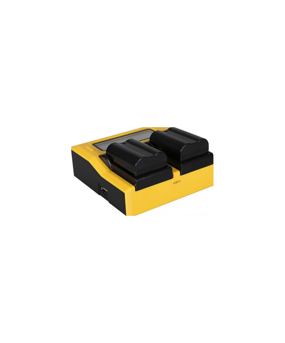 Caricabatteria doppio LCD per Nikon EN-EL15
