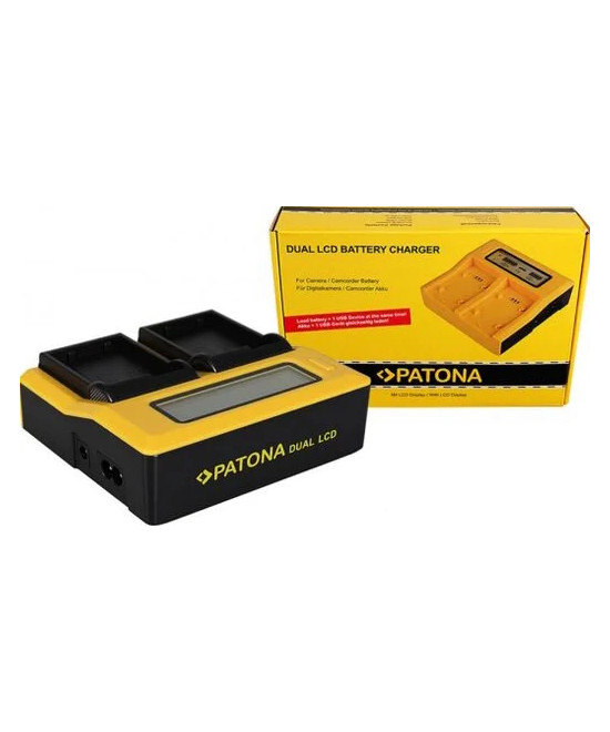 Caricabatteria doppio LCD per Nikon EN-EL15