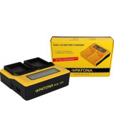 Caricabatteria doppio LCD per Nikon EN-EL15