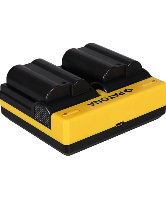 Caricabatteria doppio per Nikon EN-EL15