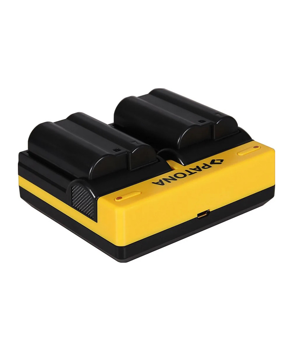 Caricabatteria doppio per Nikon EN-EL15