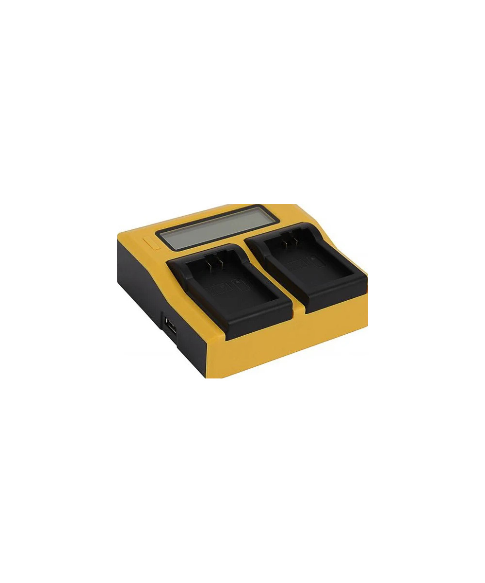 Caricabatteria doppio LCD per Nikon EN-EL25