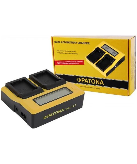 Caricabatteria doppio LCD per Nikon EN-EL25