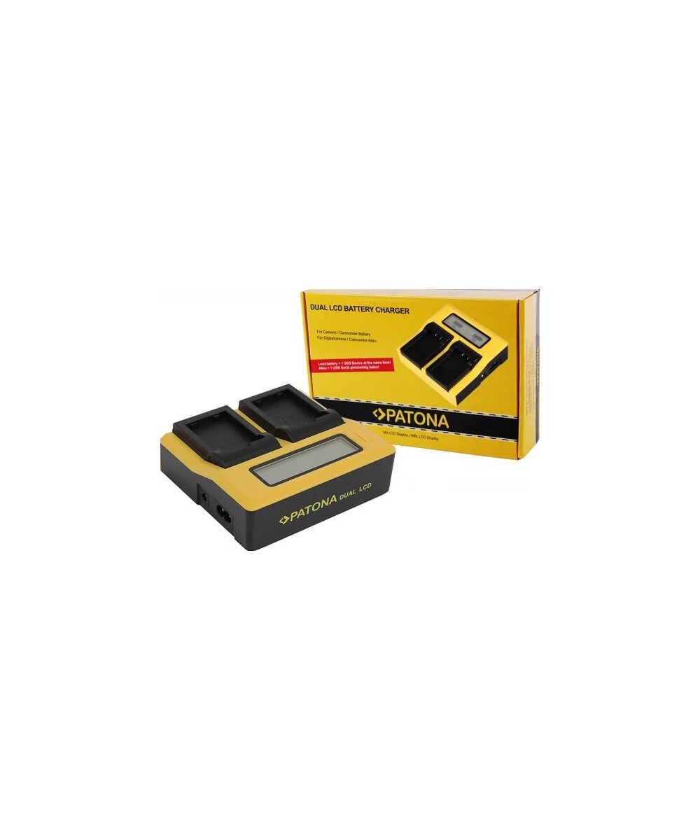 Caricabatteria doppio LCD per Nikon EN-EL25
