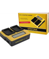 Caricabatteria doppio LCD per Nikon EN-EL25