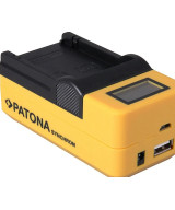 Caricabatteria USB LCD per Kodak LB-070
