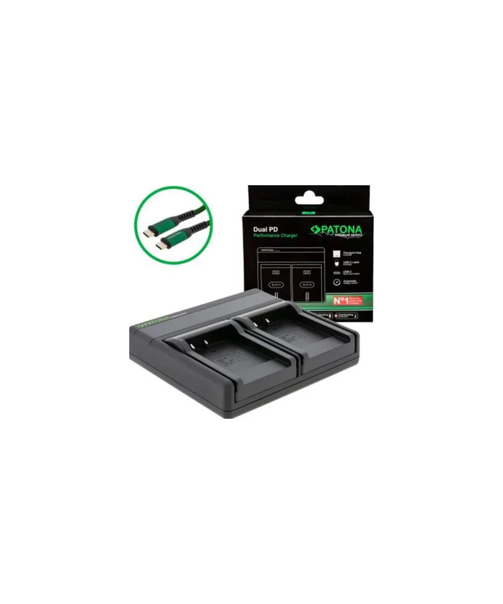 Carica Batterie Premium Dual PD Performance per Nikon EN-EL15 USB Ingresso/Uscita