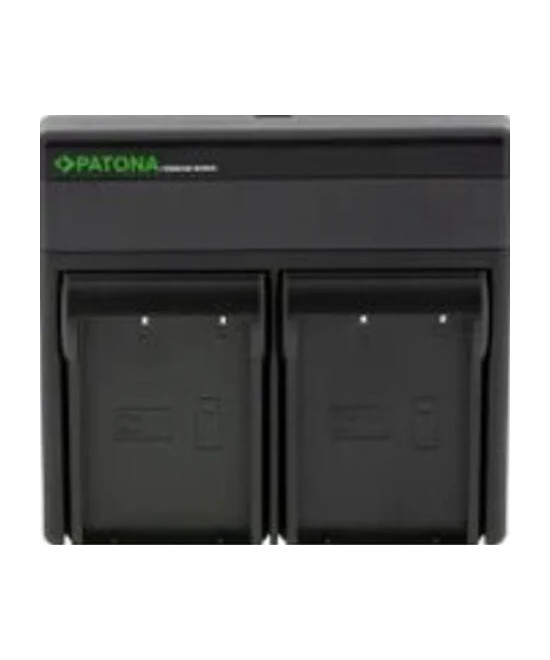 Premium Dual PD Carica Batterie per Olympus BLX-1 Incl. USB-C Input/Output