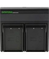 Premium Dual PD Carica Batterie per Olympus BLX-1 Incl. USB-C Input/Output