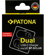 Doppio caricabatteria per Leica Q3 Q4 BP-SCL4 AND BP-SCL6 incluso cavo USB-C