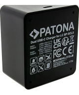 Doppio caricabatteria per Leica M10 M10P M10R 24003 BP-SCL5 incluso cavo USB-C