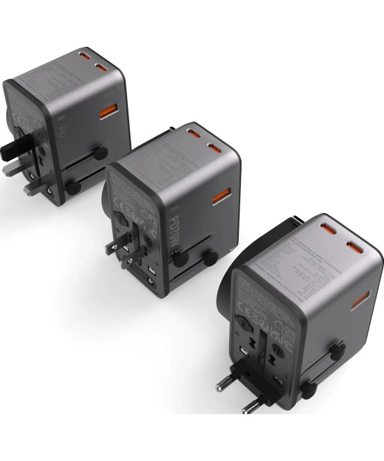 Platinum PD70W Adattatore universale con cavo magnetico 3x USB-C 1xUSB-A